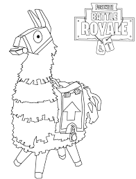 Step by step beginner drawing tutorial of the supply llama in fortnite. Fortnite Coloring Pages Coloring Rocks