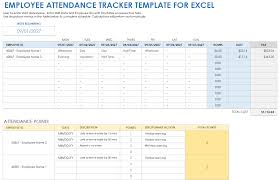 free excel attendance tracker sheets