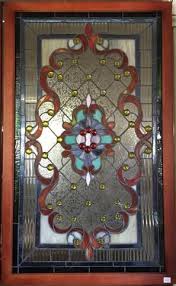 Glass Window Stained Leaded Wood