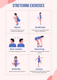 free stretching exercises chart