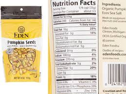 salted pumpkin seeds nutrition facts