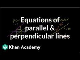 Perpendicular Lines Ytic Geometry