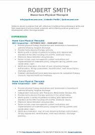 home care physical the resume