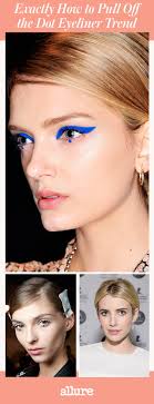 the dot eyeliner trend here s exactly