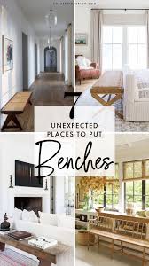 7 unexpected places to put benches in
