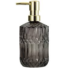 Clear Glass Soap Dispenser With Abs