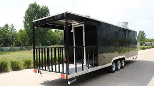 bbq trailer with porch honlu food trailer