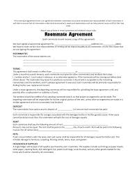 Roommate Agreement Template Free Rental Word Fantastic Lease