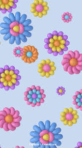 colourful 3d flower wallpaper