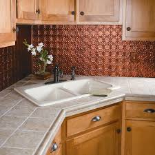Shop backsplash panels and a variety of kitchen products online at lowes.com. Fasade Easy Installation Traditional 1 Moonstone Copper Backsplash Panel For Kitchen And Bathrooms 6 X 6 Sample Home Decor Accents Kolenik Home Kitchen