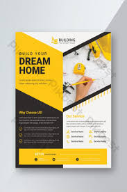 Creative construction logos build trust for home building, excavation company or business. Building Materials Flyer Images Free For Design Pikbest