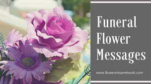funeral flower messages