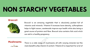 non starchy vegetables what are they