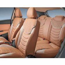 Leather Rexin Brown Black Car Seat Cover
