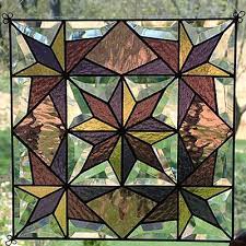 Stained Glass Quilt Suncatcher