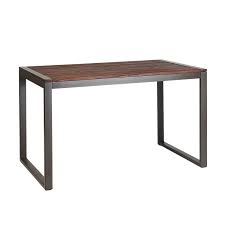 Reclaimed urban wood rustic dining table made from reclaimed wood and a solid metal base, the dining stall in rustic ambiance is an excellent choice for a modern dining room or kitchen. Industrial Series Restaurant Table