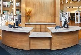 stylish curved reception desk first
