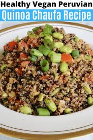 healthy vegan peruvian quinoa chaufa