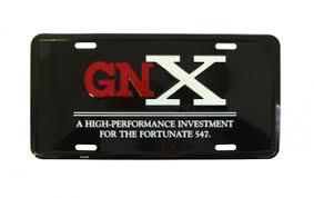 Use the calculator below to obtain an estimate of your new vehicle registration fees. Gm Licensed Gnx Logo And Quote License Plate 7271