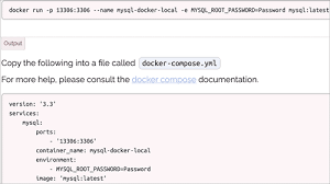 how to setup and use mysql docker container
