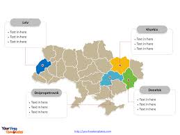 Free Ukraine Editable Map Free Powerpoint Templates