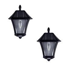 solar outdoor wall sconce 2 pack