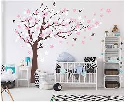 Pink Flowers Wall Stickers