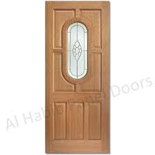 Wooden Panel Door With Glass Hpd533