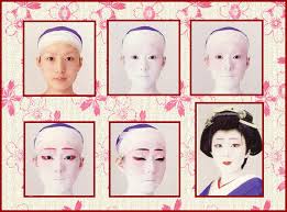 geisha maiko or kabuki white oshiroi