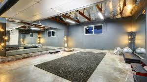 Unfinished Basement Home Gym Ideas