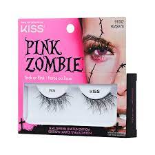 pink zombie false eyelashes
