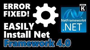 and install net framework v4 0