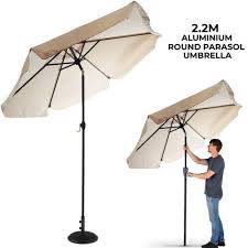 2 2m Garden Parasol Outdoor Umbrella