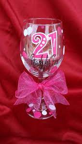 21 Birthday Wine Glass Birthday
