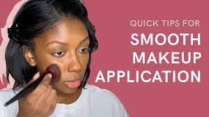 smooth makeup application