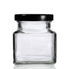 282ml square jar with twist lid