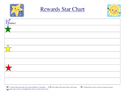 Reward Chart Template Kiddo Shelter Printable Reward