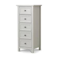 Get great deals on maple dressers and chests of drawers. Maine Dove Grey 5 Drawer Wooden Tall Chest
