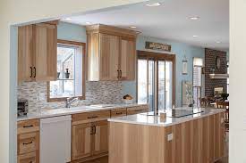 Hickory cabinets for traditional and rustic look kitchen | whomestudio.sink base kitchen cabinet in natural hickory.rustic hickory rustic hickory cabinets. Hickory Kitchen Remodel In Arlington Heights