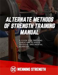 alternate methods of strength training