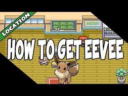 where to find eevee on pokemon fire red