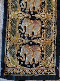 Sequin Embroidered Kalaga Tapestry