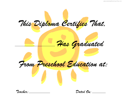 Preschool Graduation Diploma Printables Kindergarten Graduation Free
