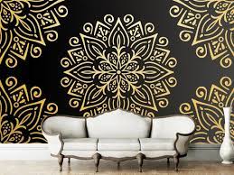 Moroccan Wallpaper Removable Black