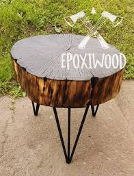 Solid Wood Coffee Table Round Wood