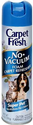 no vacuum foam carpet refresher