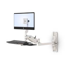 Wall Mounted Monitor Arm With Keyboard