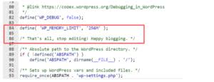 increase php memory limit in wordpress