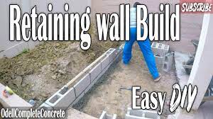 build a small retaining wall easy diy