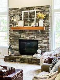 fall fireplace décor ideas